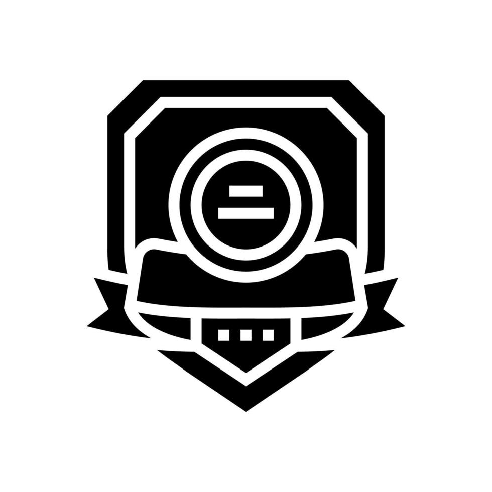 warranty quality glyph icon vector illustration