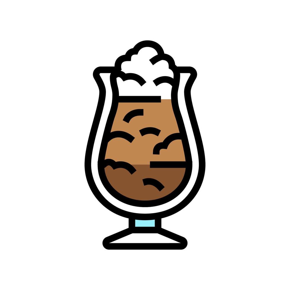 sundae ice cream color icon vector illustration