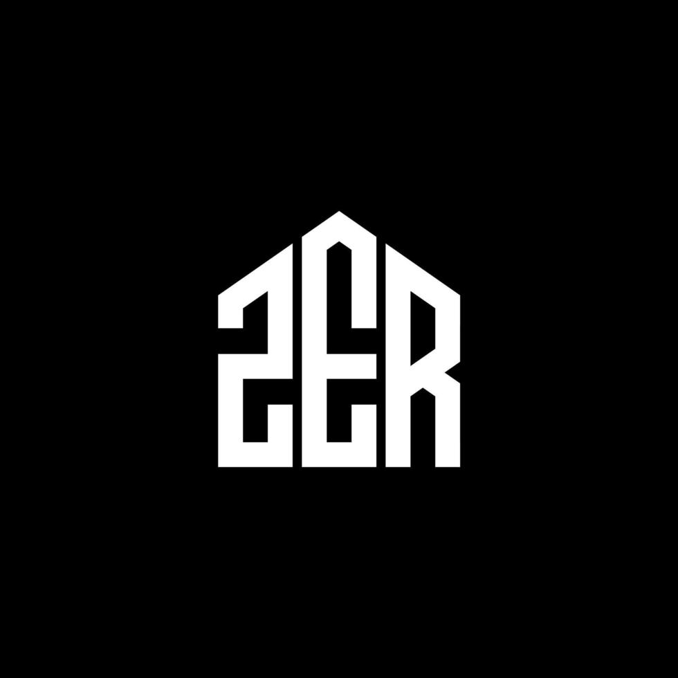 diseño de letras zer. diseño de logotipo de letras zer sobre fondo negro. concepto de logotipo de letra inicial creativa zer. diseño de letras zer. diseño de logotipo de letras zer sobre fondo negro. z vector