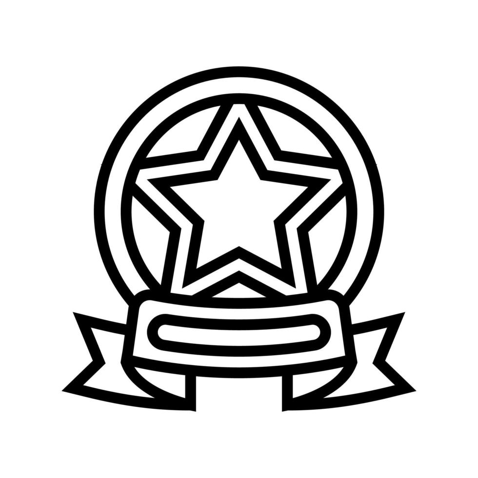 success rank line icon vector illustration