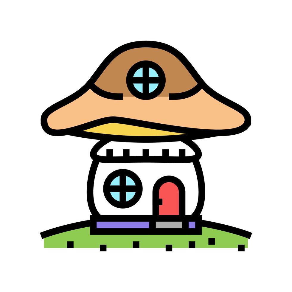 ilustración de vector de icono de color de casa de setas
