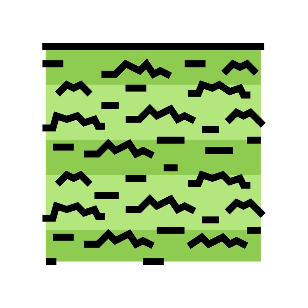 césped parque verde hierba color icono vector ilustración