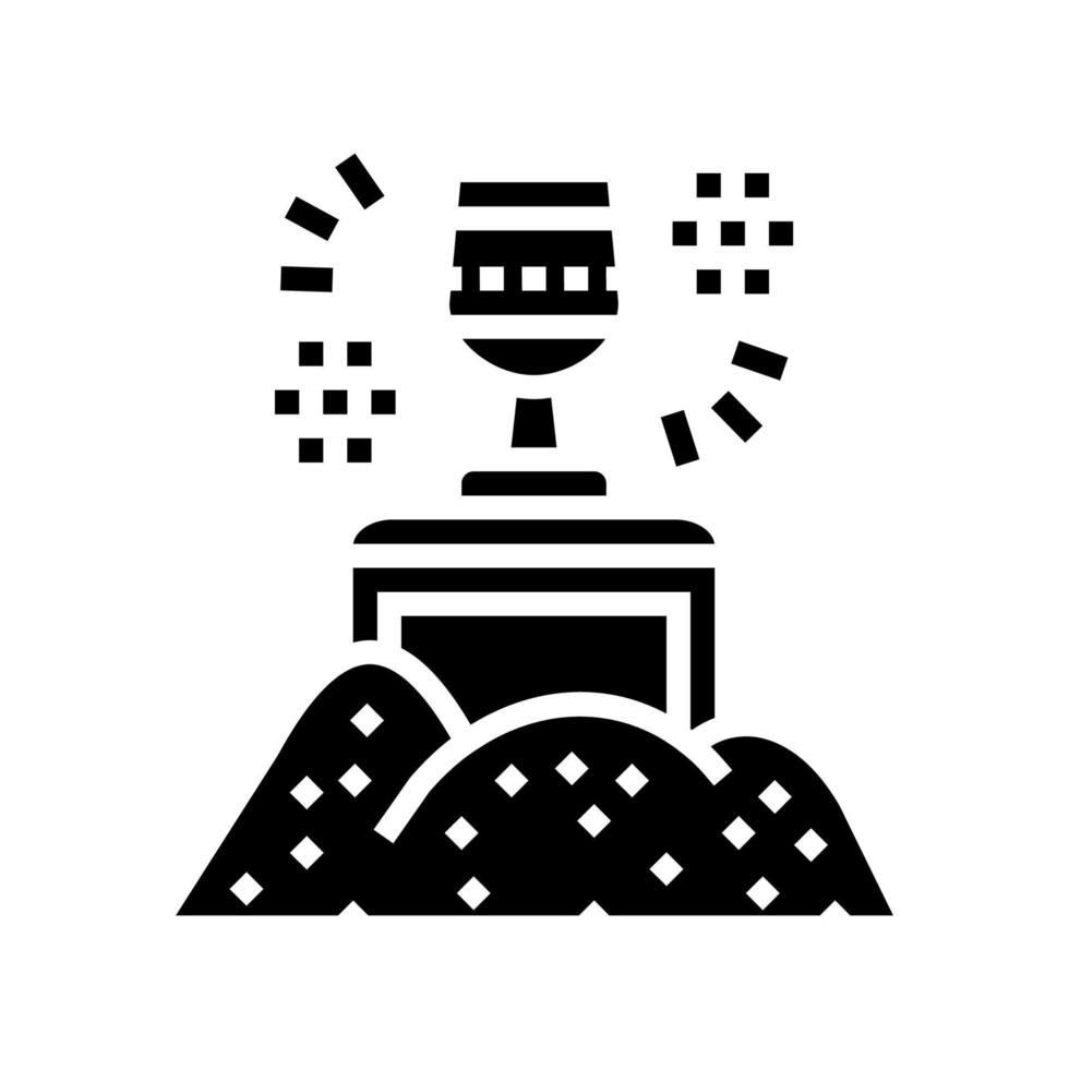 relics treasure glyph icon vector illustration