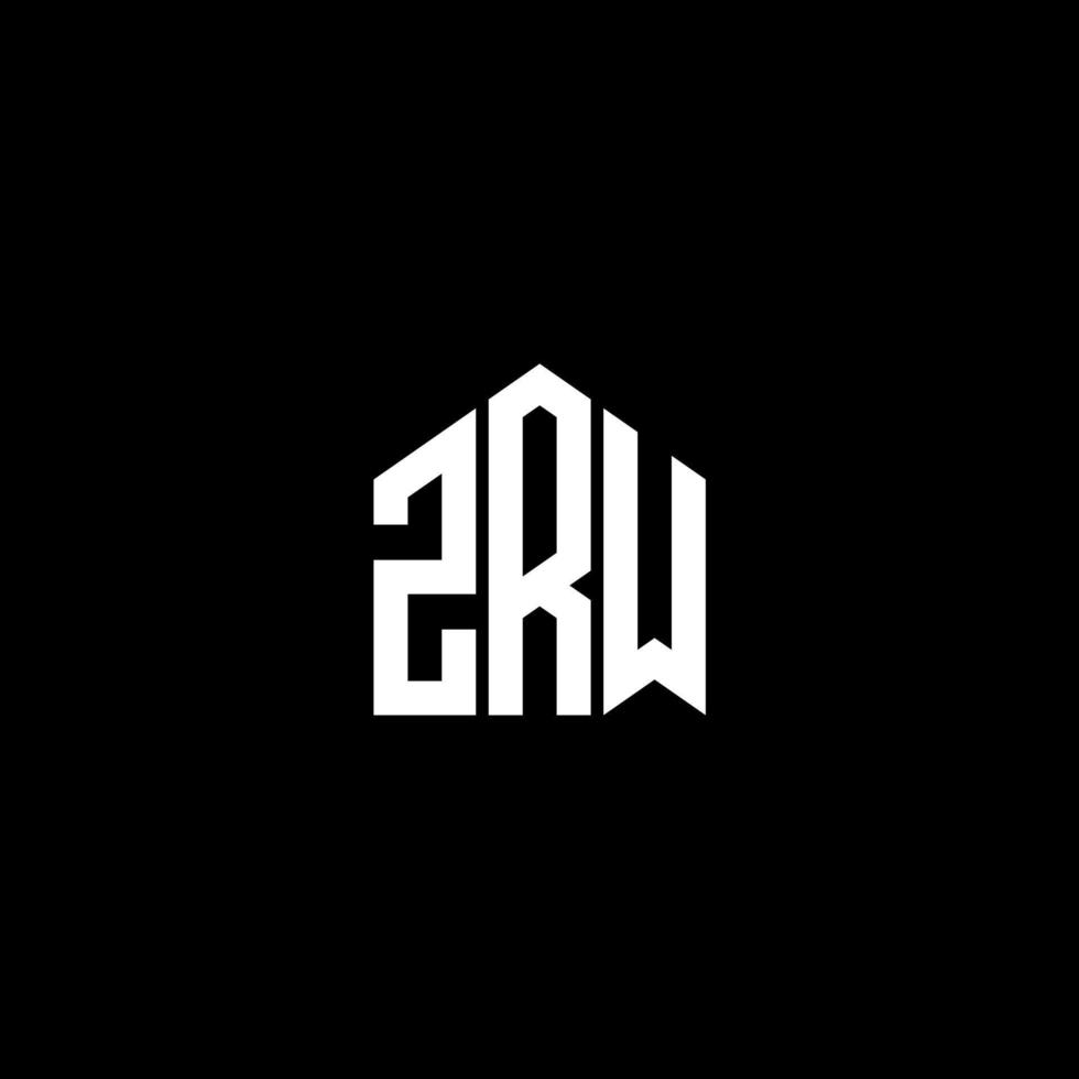 diseño de letra zrw.diseño de logotipo de letra zrw sobre fondo negro. concepto de logotipo de letra inicial creativa zrw. diseño de letra zrw.diseño de logotipo de letra zrw sobre fondo negro. z vector