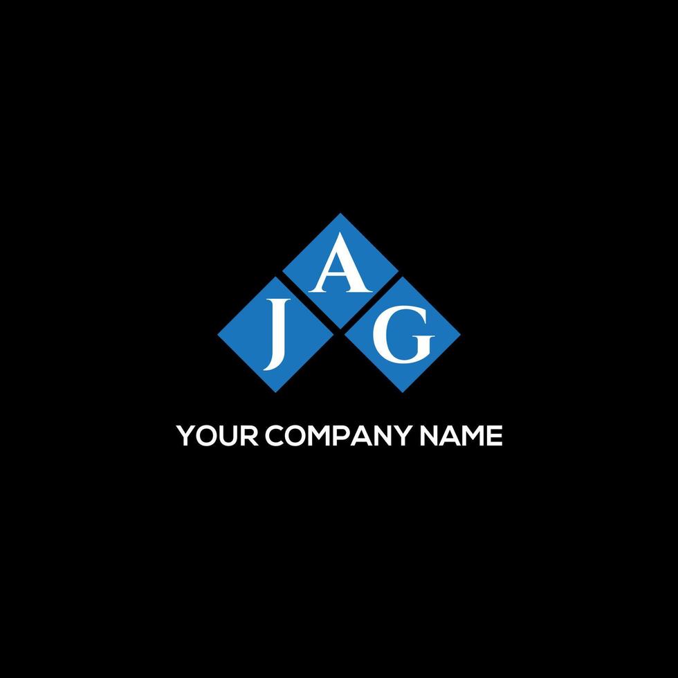 JAG letter logo design on BLACK background. JAG creative initials letter logo concept. JAG letter design. vector