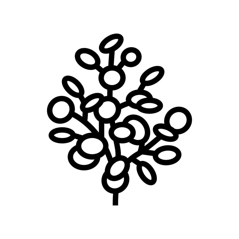 eucalyptus aromatherapy line icon vector isolated illustration