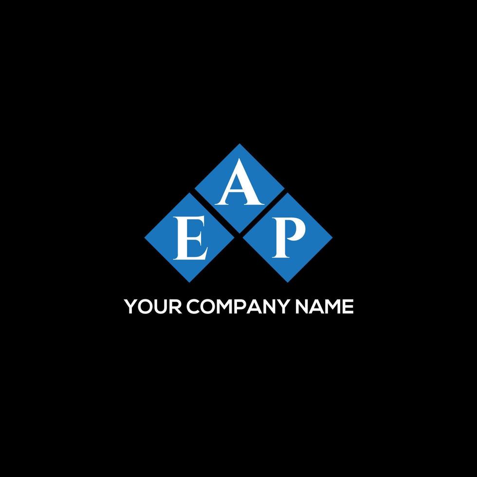 EAP letter logo design on BLACK background. EAP creative initials letter logo concept. EAP letter design. vector