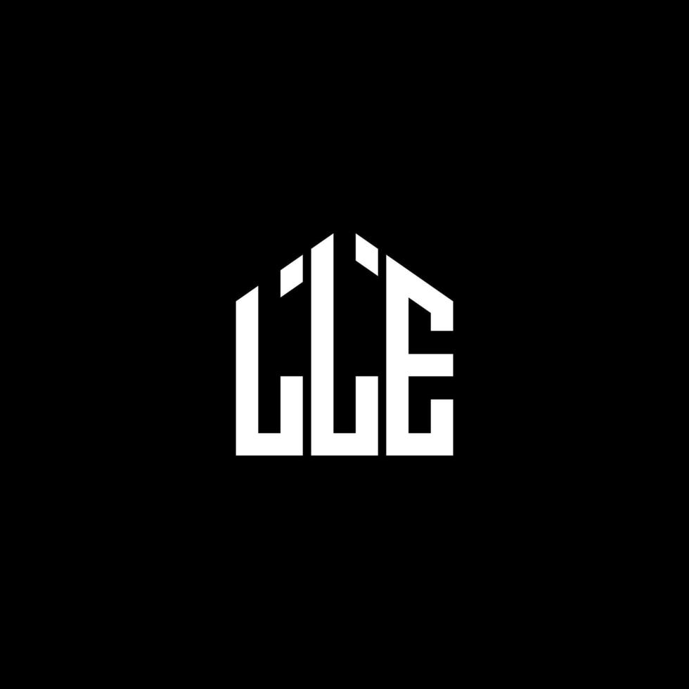 LLE letter design.LLE letter logo design on BLACK background. LLE creative initials letter logo concept. LLE letter design.LLE letter logo design on BLACK background. L vector