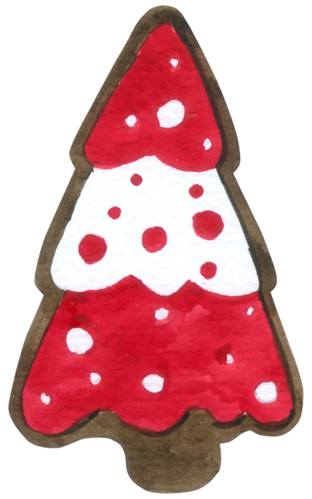 Christmas cookie watercolor png