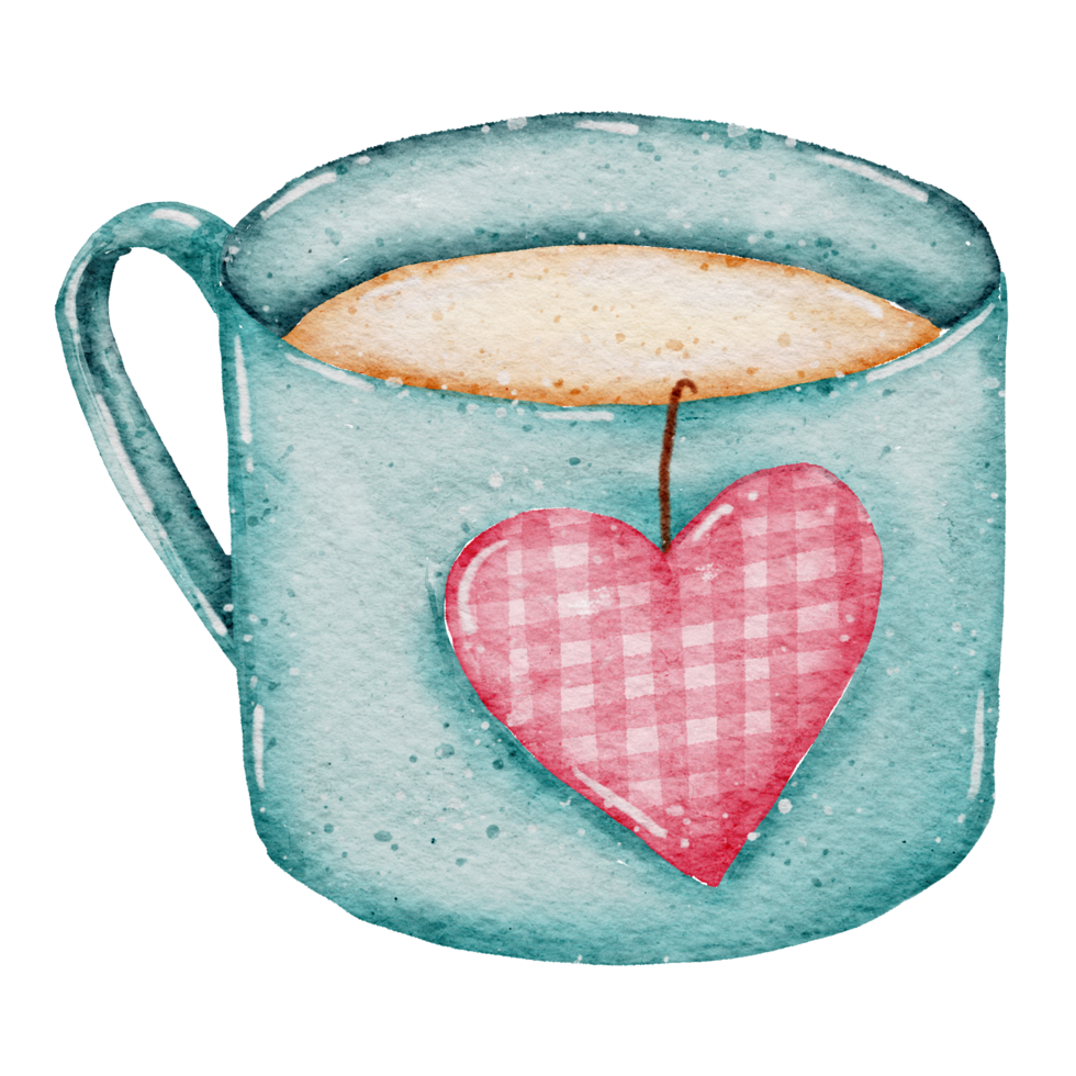 Valentine sweet dessert watercolor png