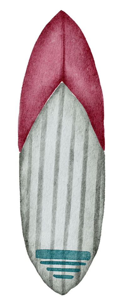 surfboard summer watercolor png