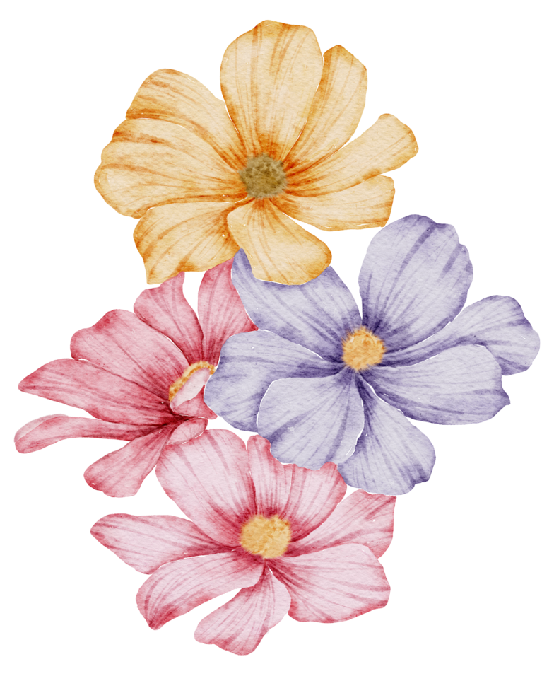 Flower Element watercolor wedding flower png