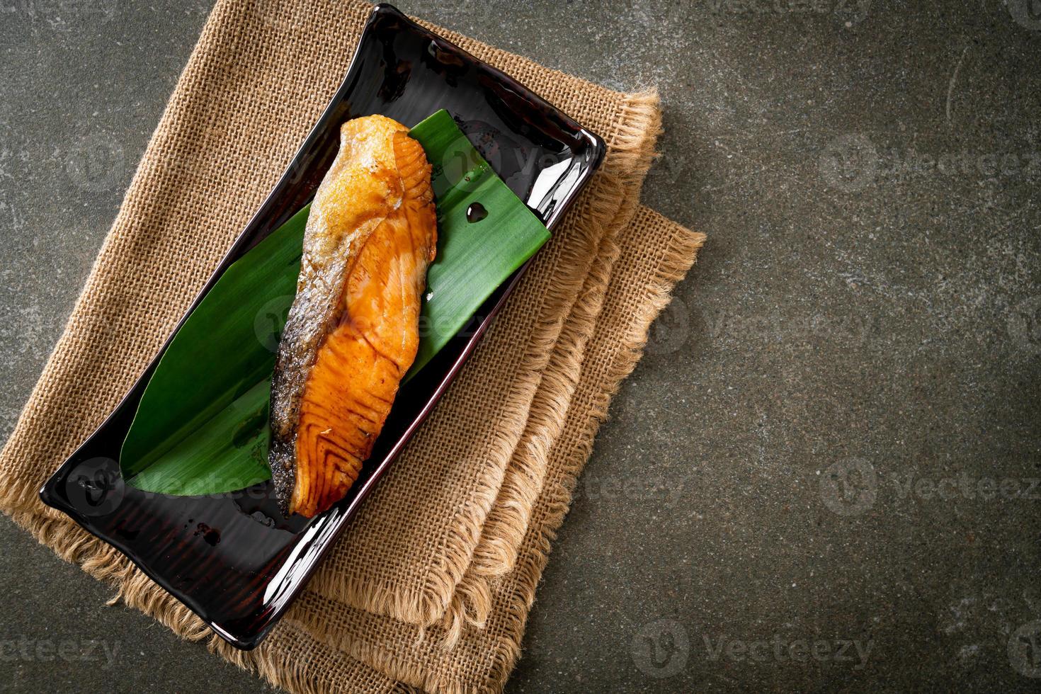 Grilled Salmon Steak with Soy Sauce photo