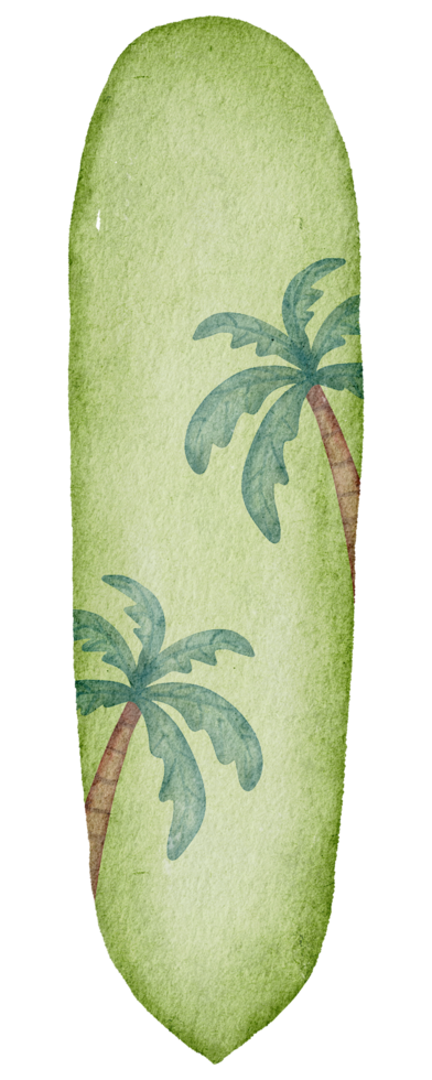 surfplank zomer aquarel png