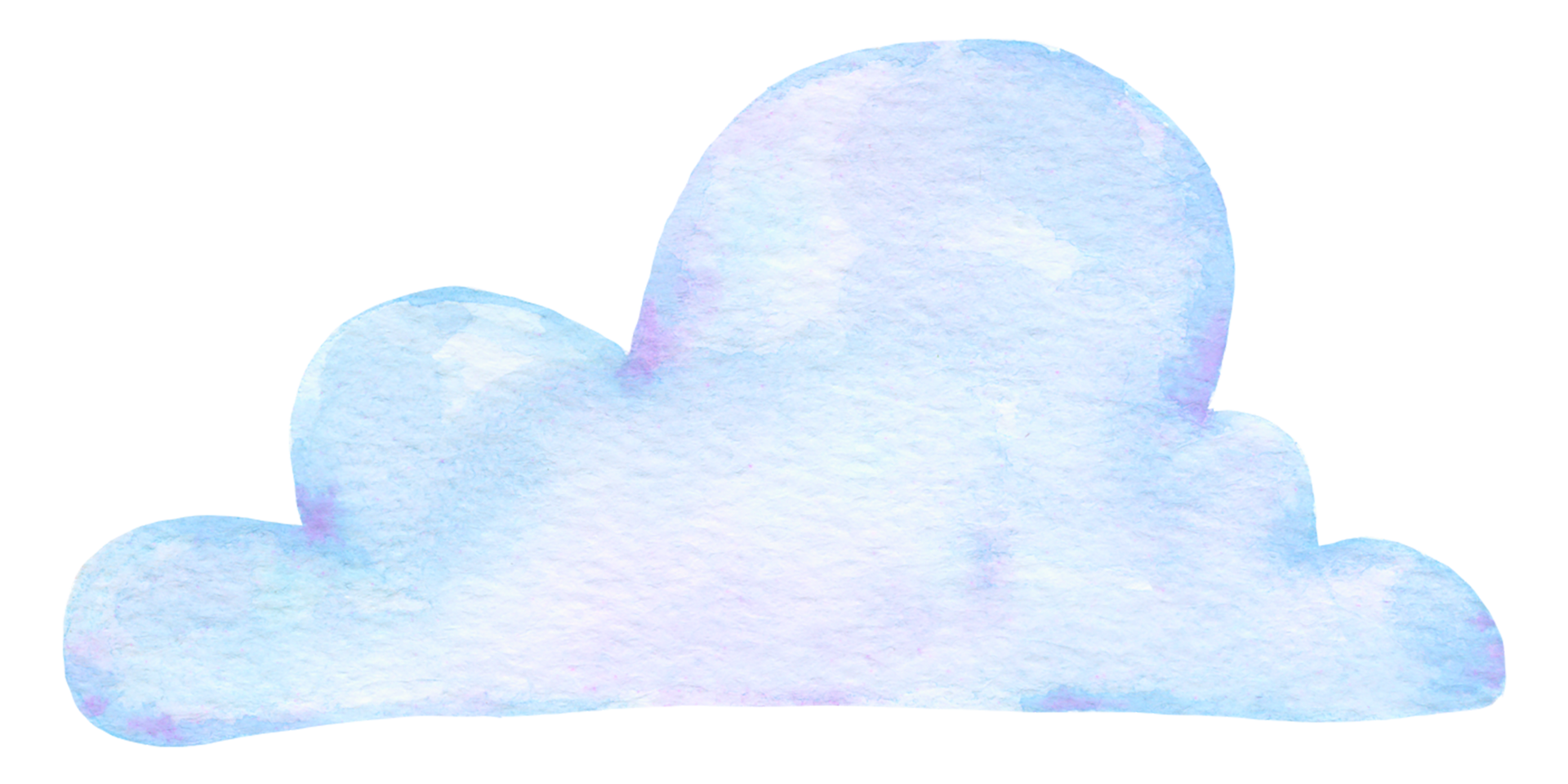 Cloud watercolor hand paint png