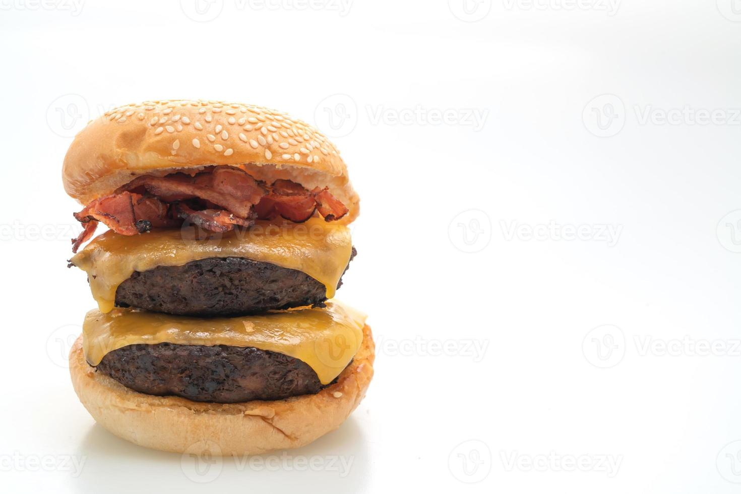 hamburger or beef burgers with cheese and bacon 10195090 Stock Photo at