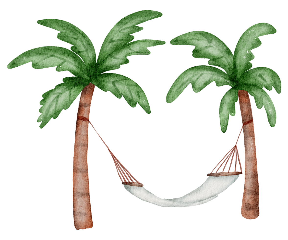 elemento de aquarela de verão png