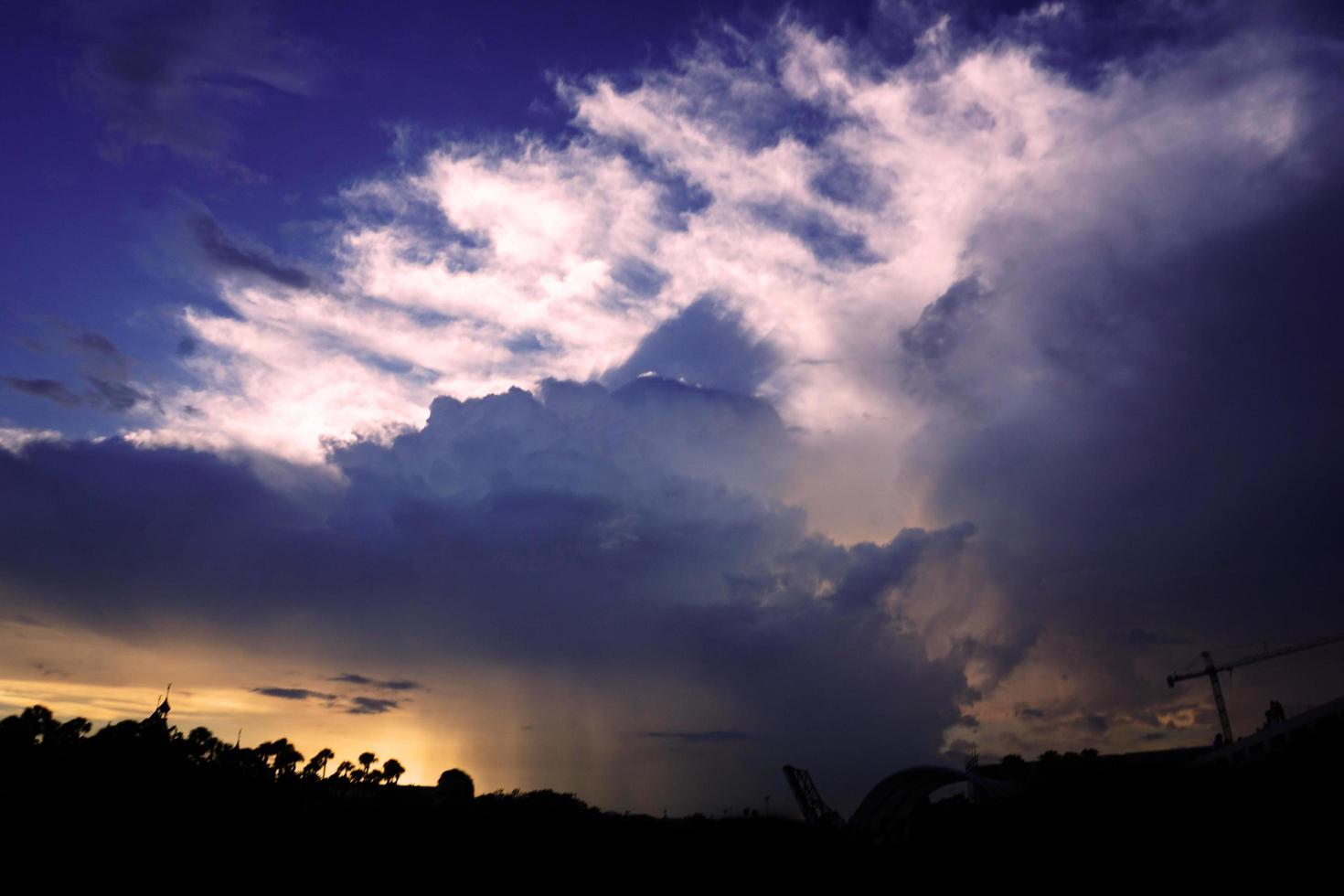 Night Sky As Sun Sets photo