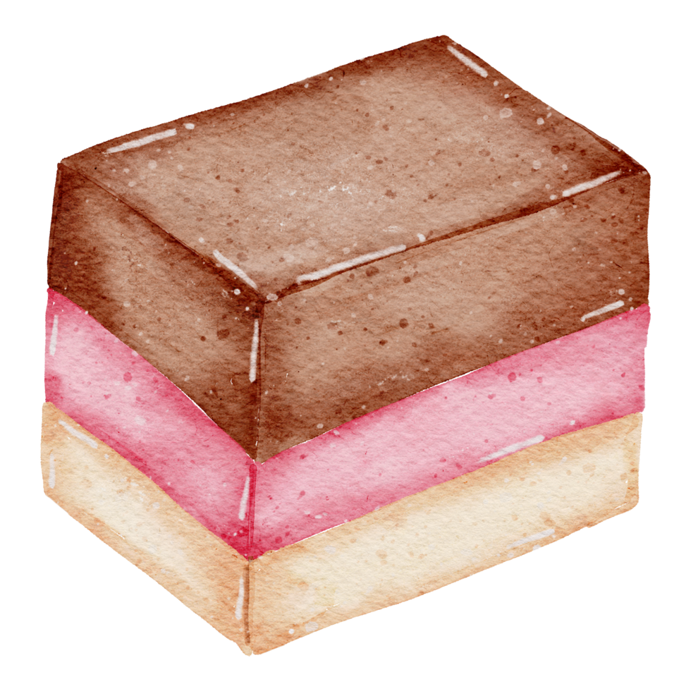 aquarela de sobremesa doce dos namorados png