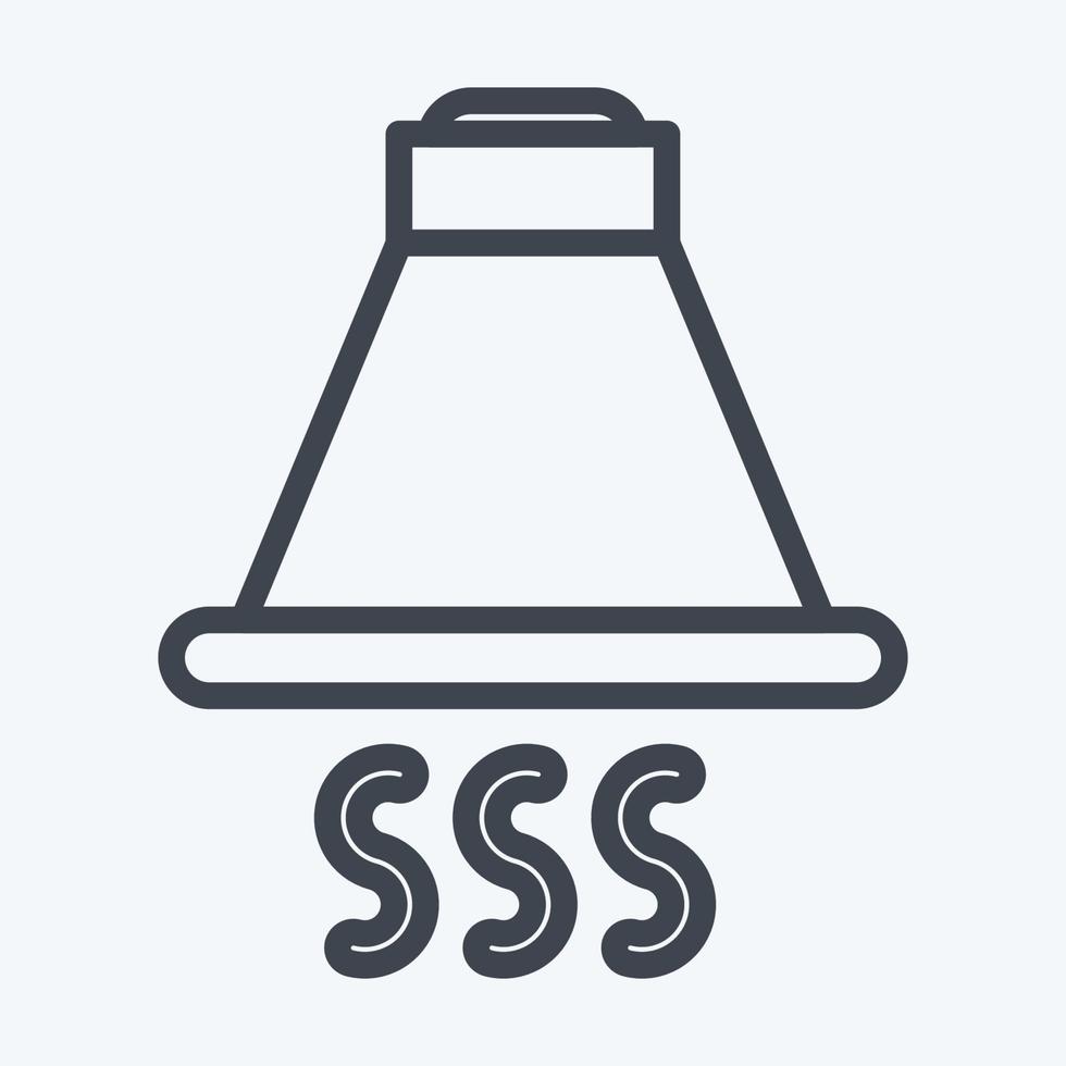 Icon Kitchen Hood. suitable for Kitchen Appliances symbol. line style. simple design editable. design template vector. simple illustration vector