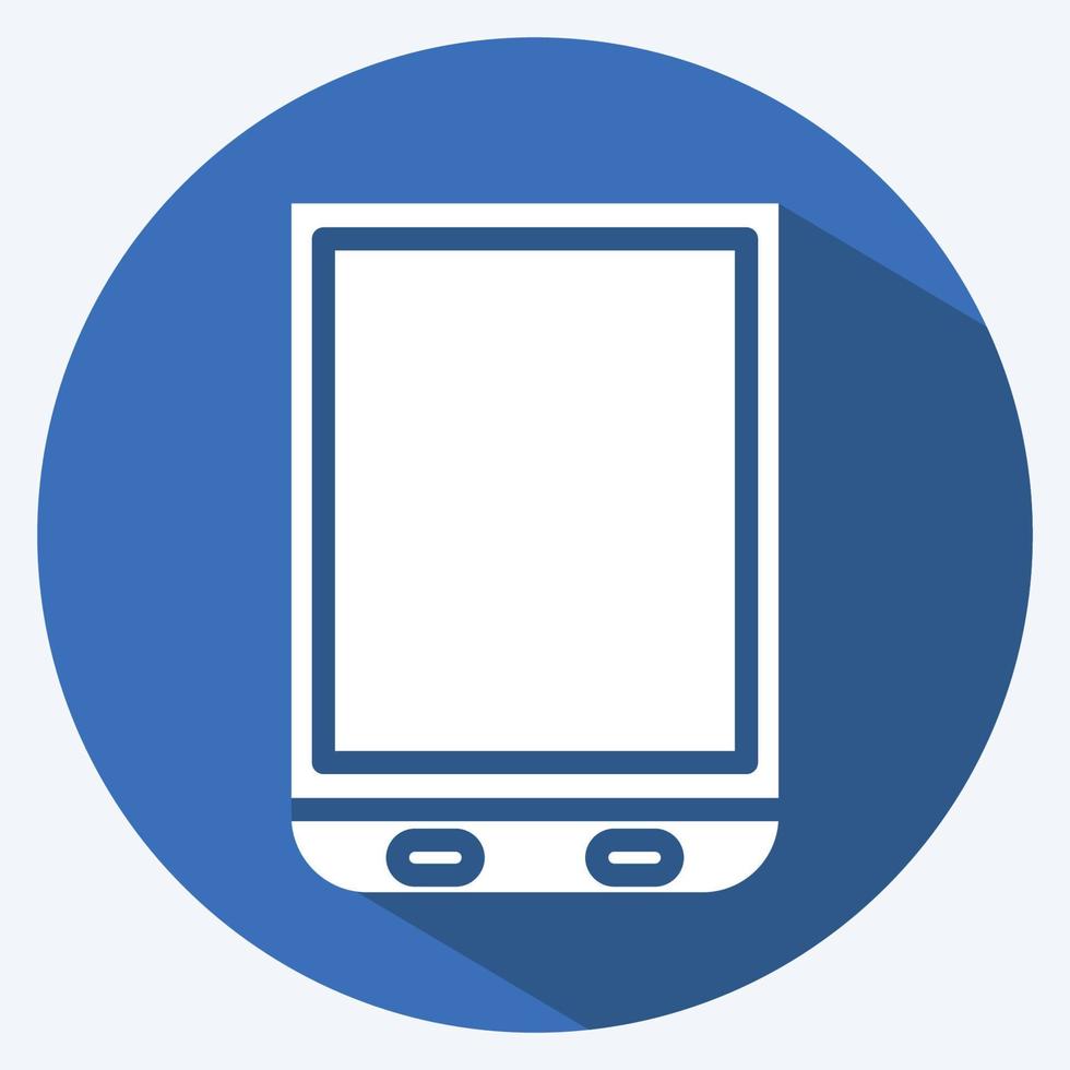 Icon Scanner. suitable for Computer Components symbol. long shadow style. simple design editable. design template vector. simple illustration vector