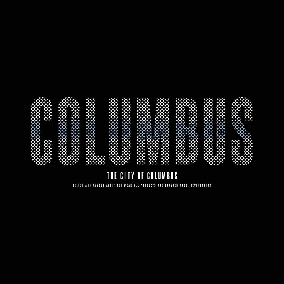Colombus t-shirt and apparel design vector