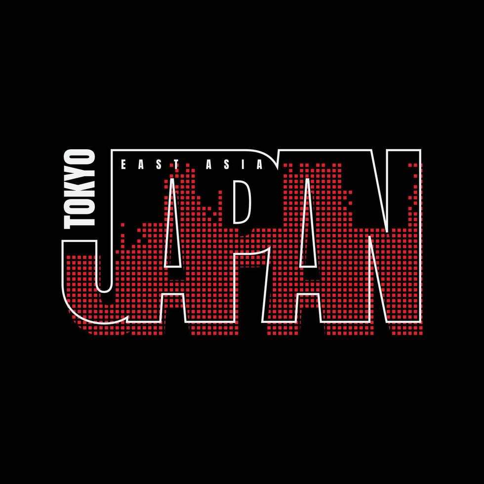 Tokyo Japan t-shirt and apparel design vector