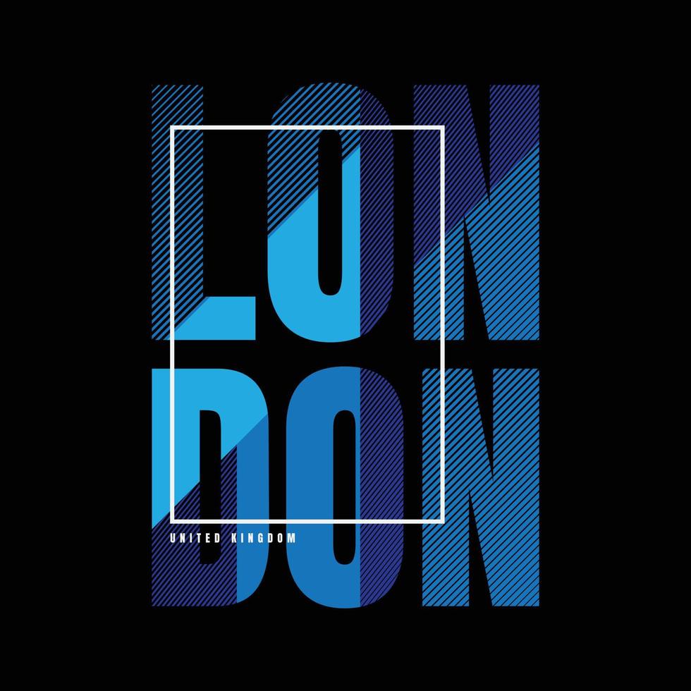 London illustration typography vector t shirt design