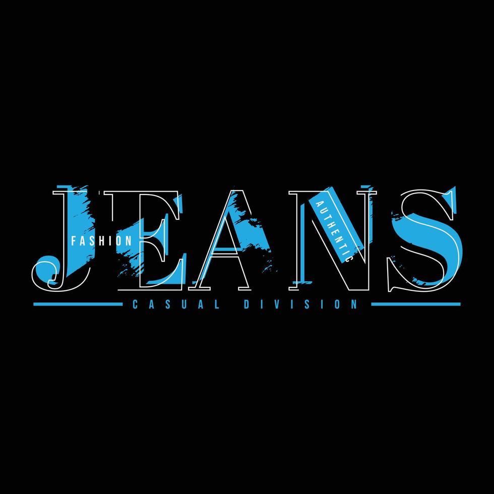 Jeans t-shirt and apparel design vector