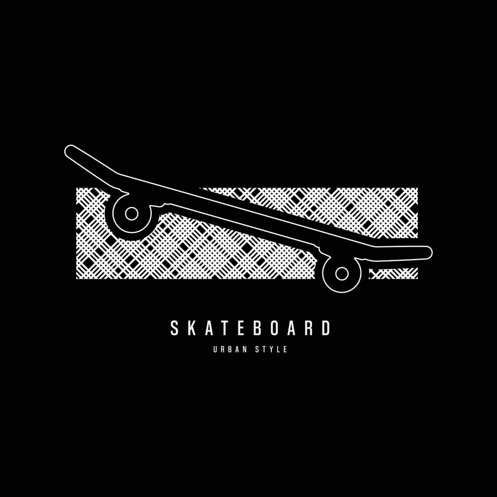 Skateboard illustration typography. perfect for t shirt design vector