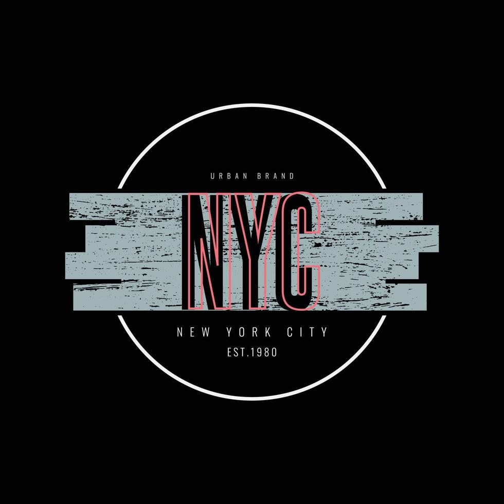 New york city illustration typography vector t shirt design