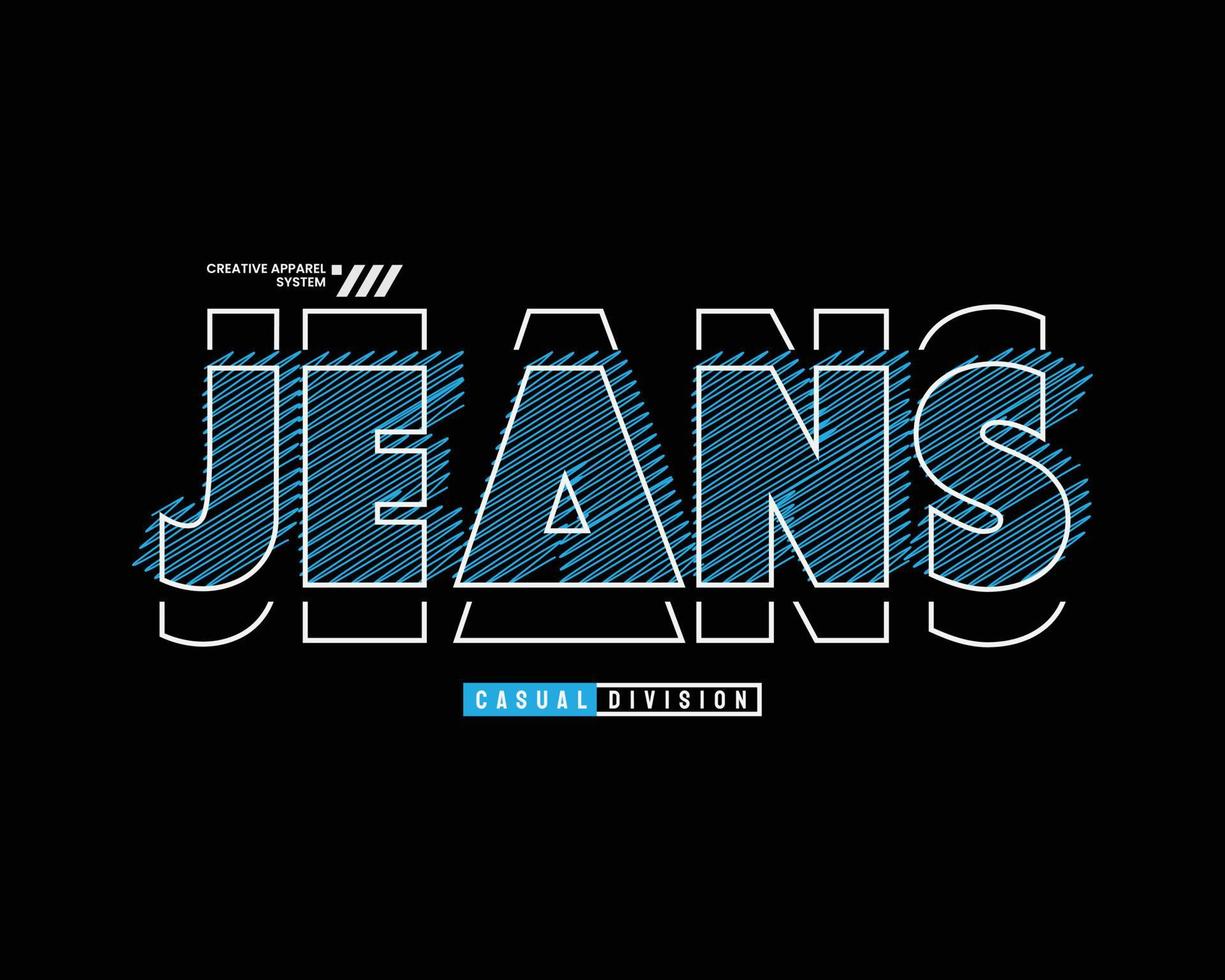 Jeans t-shirt and apparel design vector