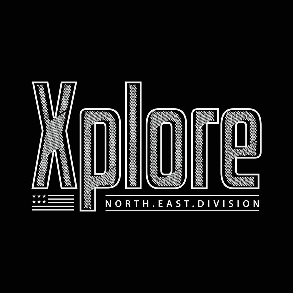 Explore typography vector t shirt design