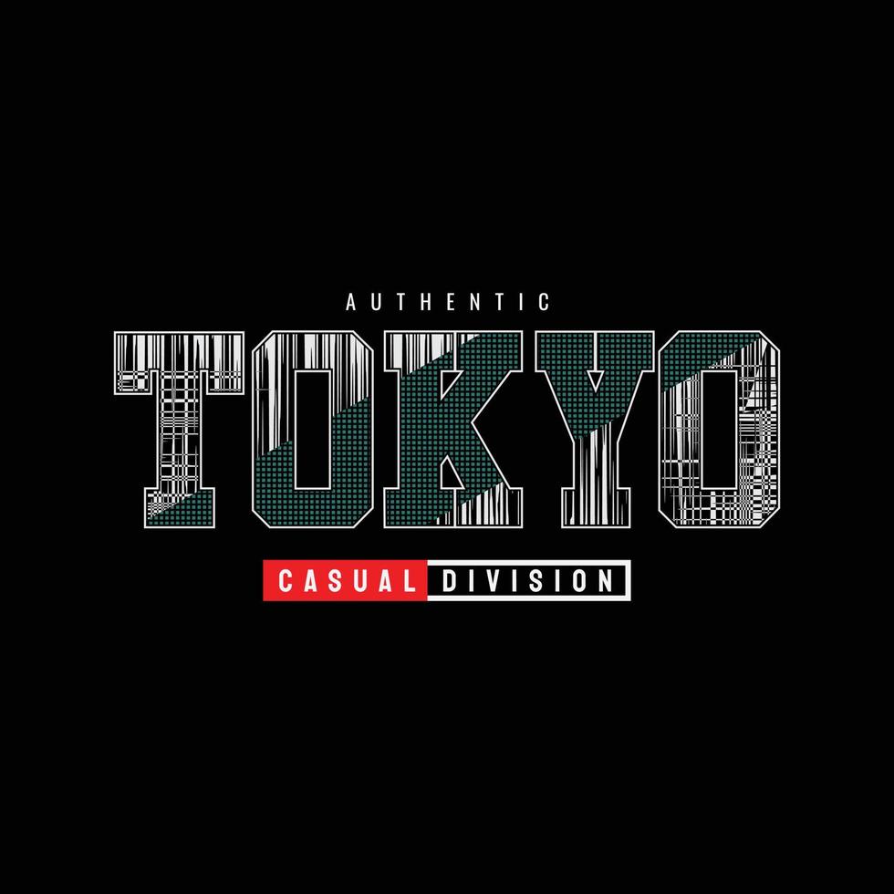Tokyo graphic t-shirt and apparel design vector