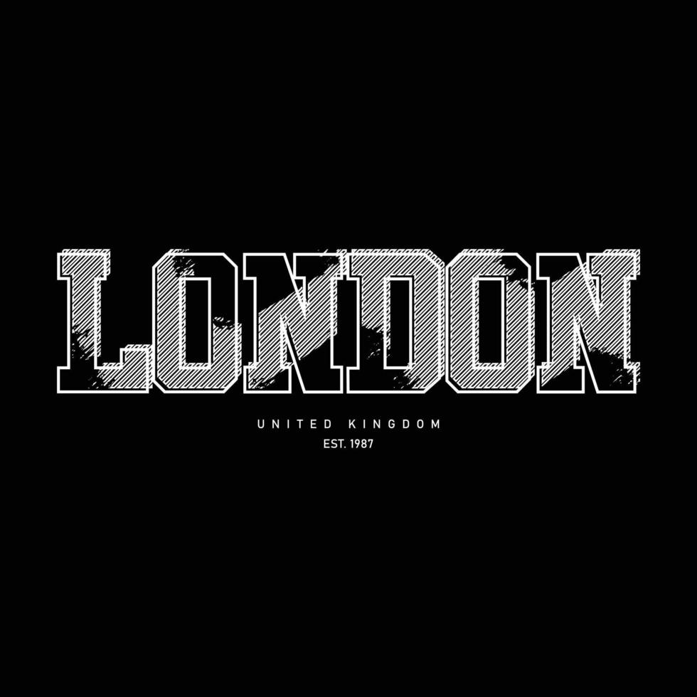 diseño de camisetas y prendas de Londres vector