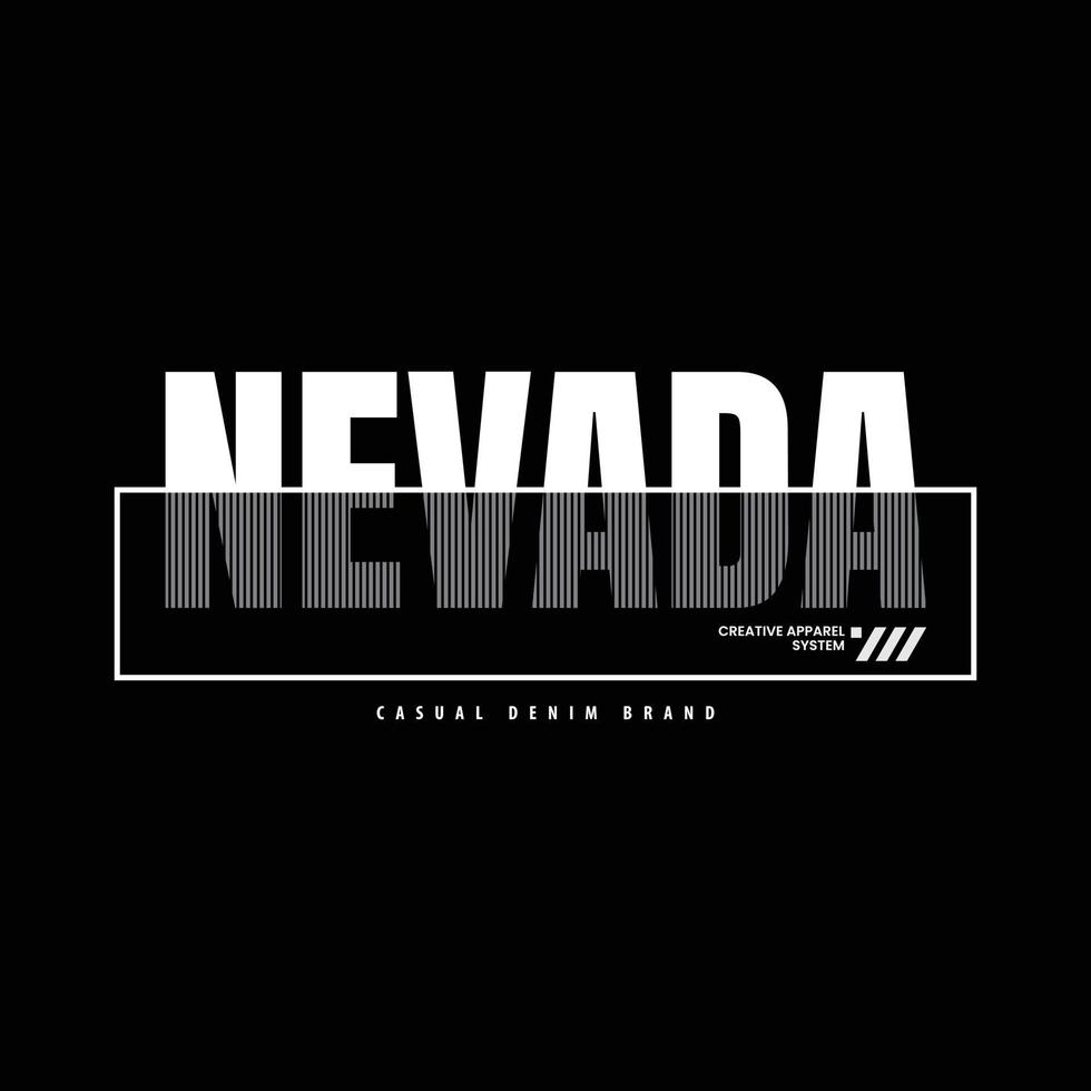 Nevada t-shirt and apparel design vector