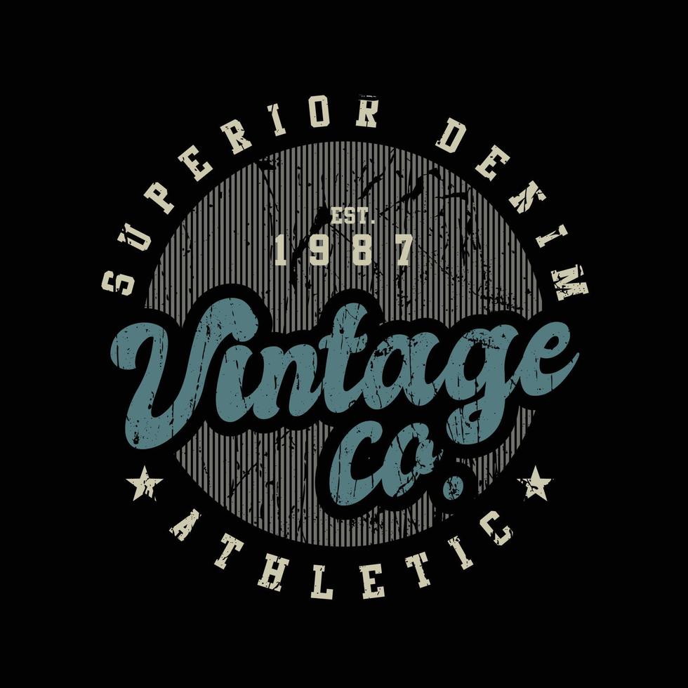 Vintage t-shirt and apparel design vector