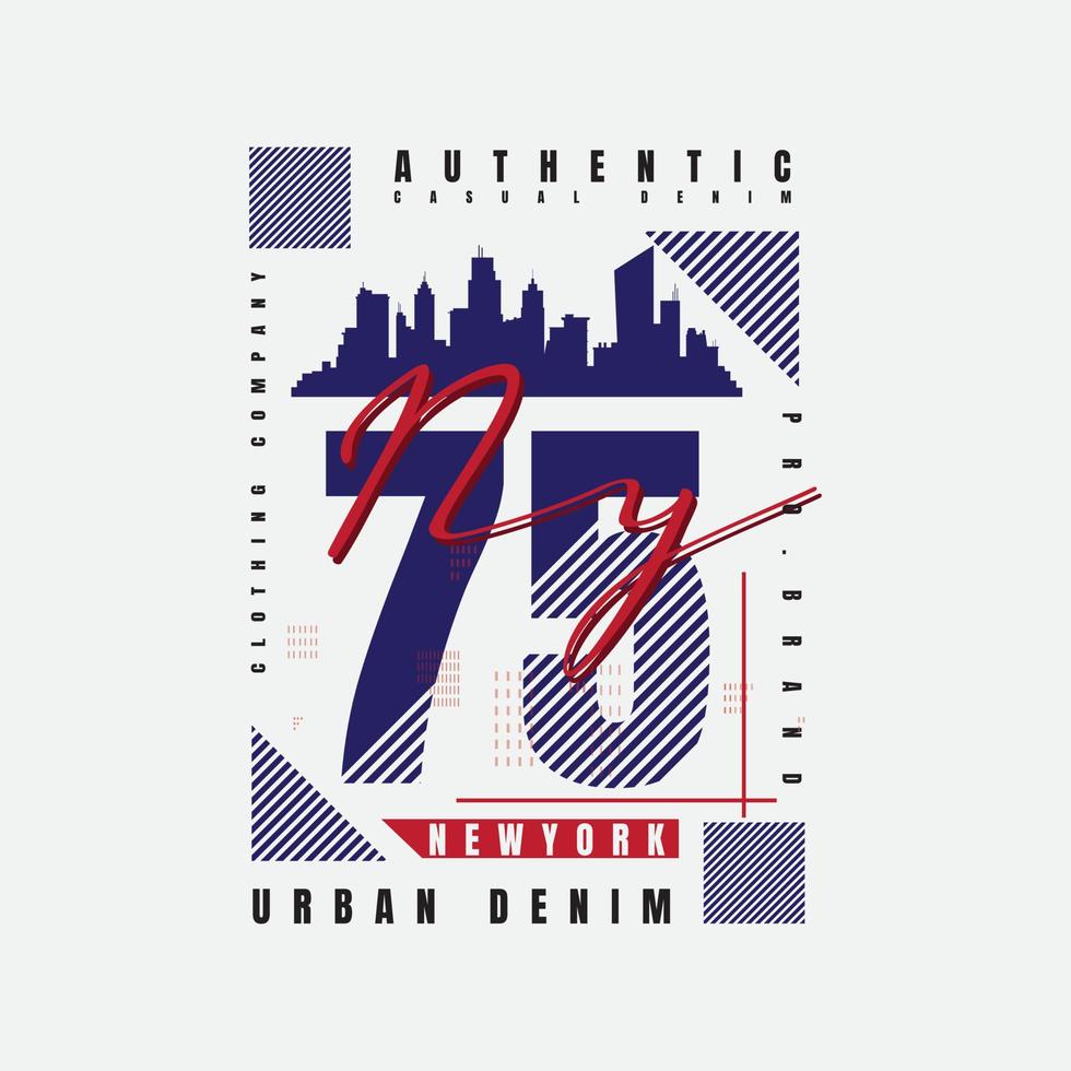 New york Brooklyn t-shirt and apparel design vector