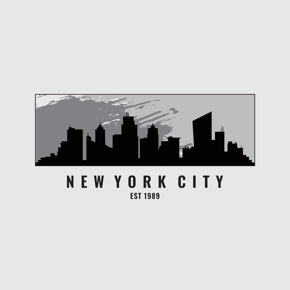 diseño de camisetas y prendas de vestir de nueva york brooklyn vector