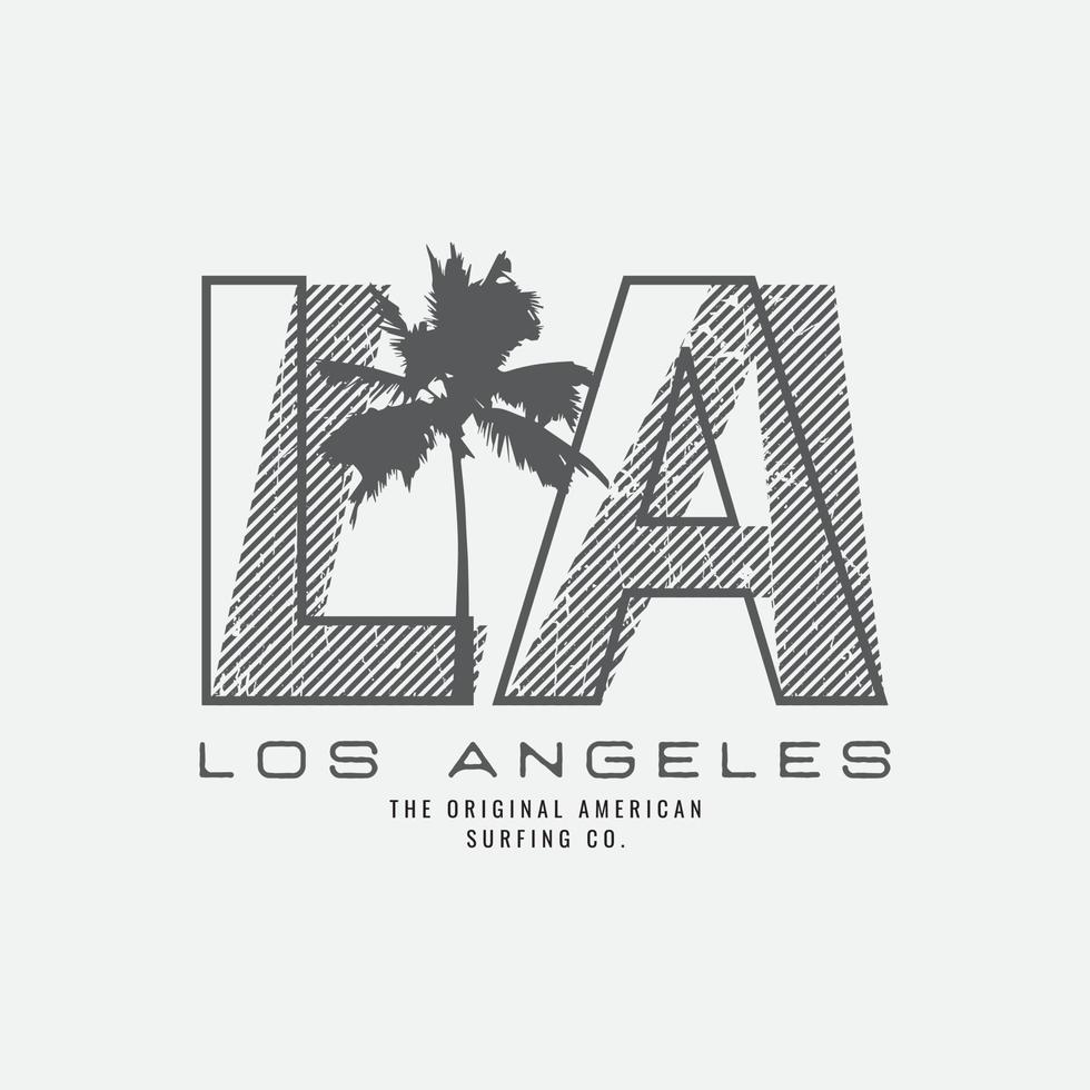 Los angeles illustration typography. perfect for t shirt design vector