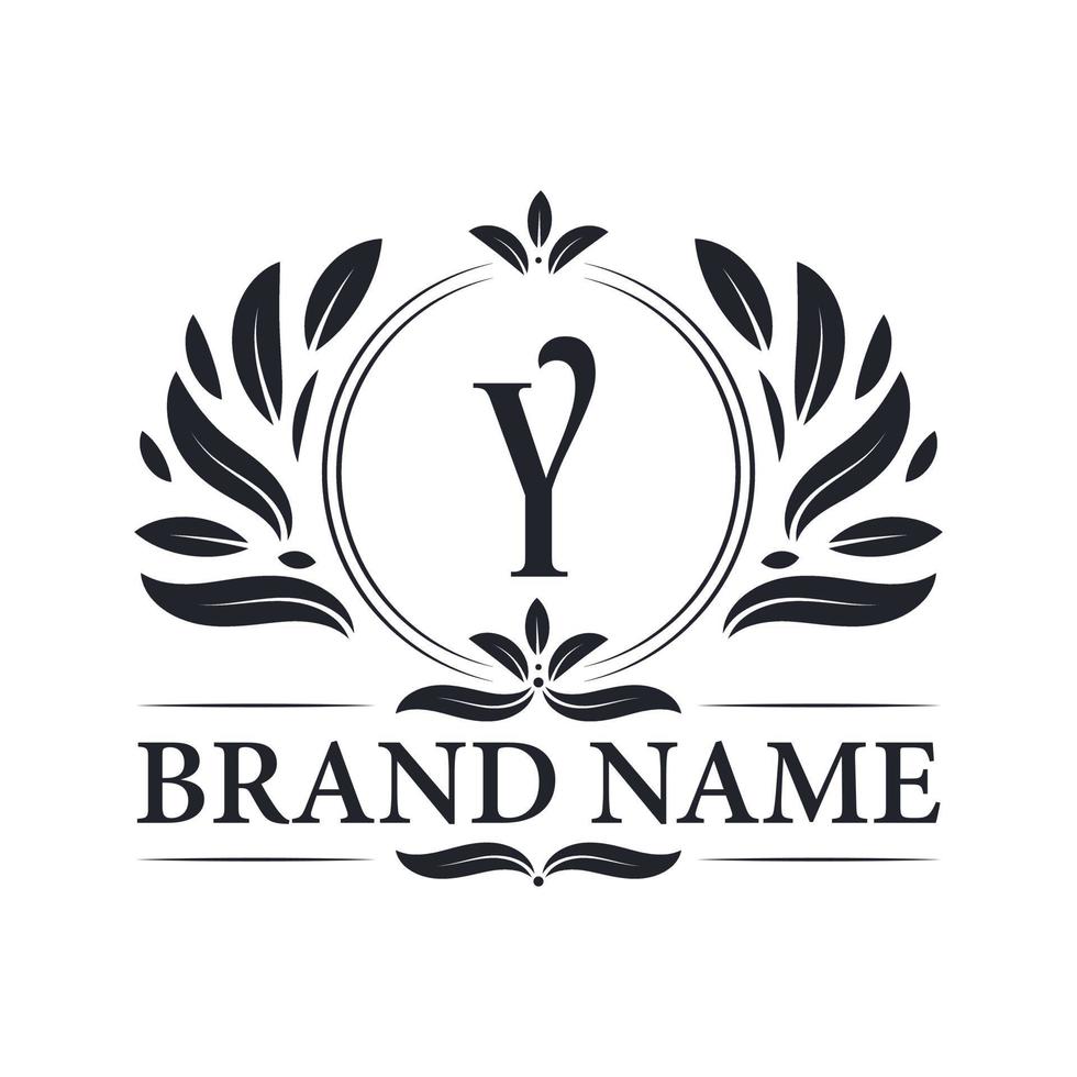 Luxury and elegant Y letter logo design template. vector