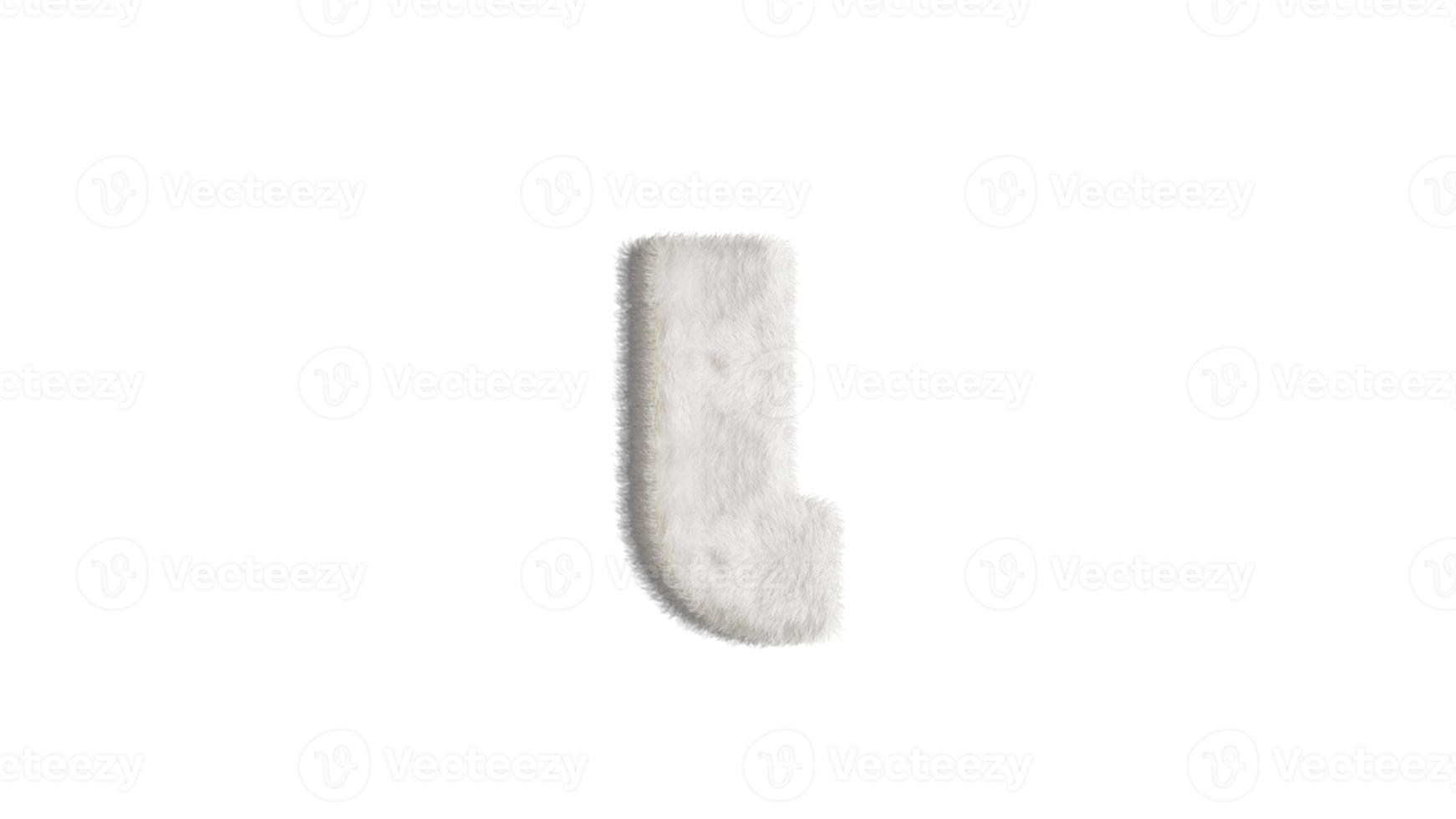 English alphabet ,design Style Fur or hair . Clipping path photo