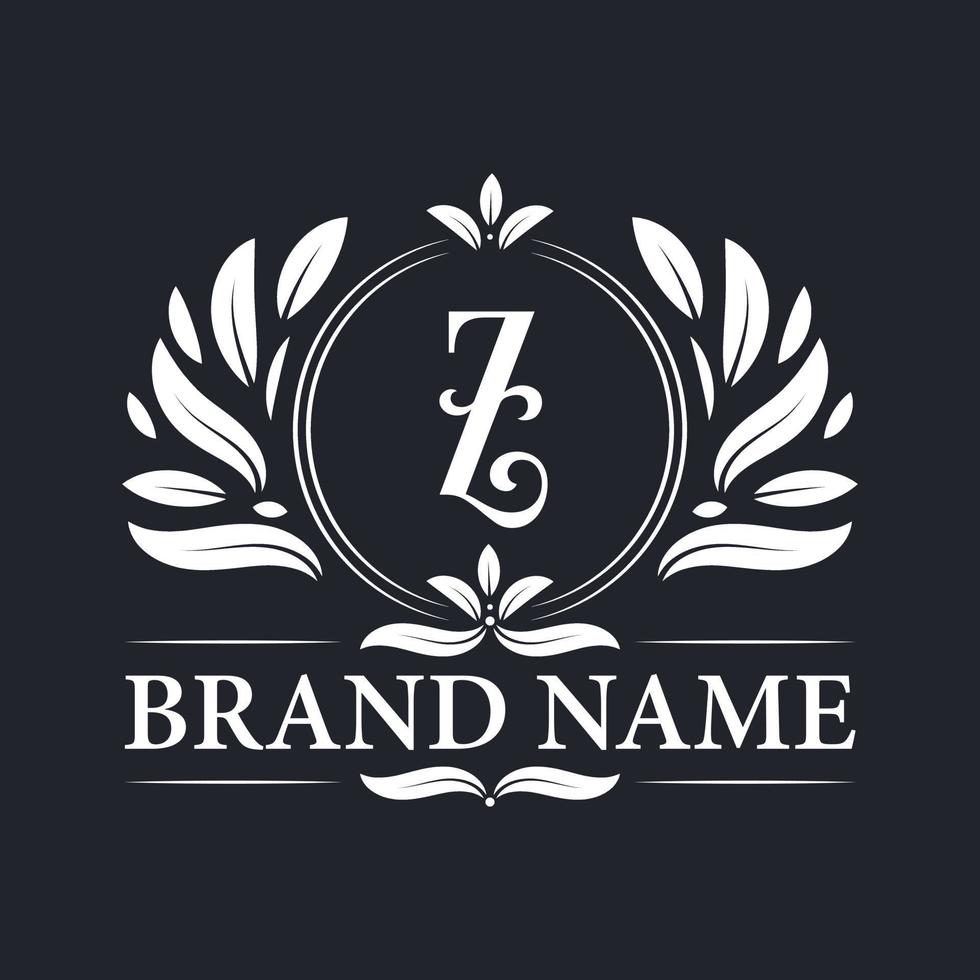 Vintage Luxury golden Z letter logo design. vector