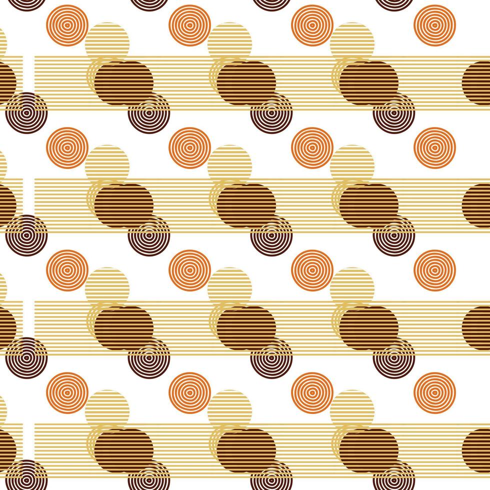 abstract pattern of geometric shapes autumn colors lines circles strokes randomly arranged vector