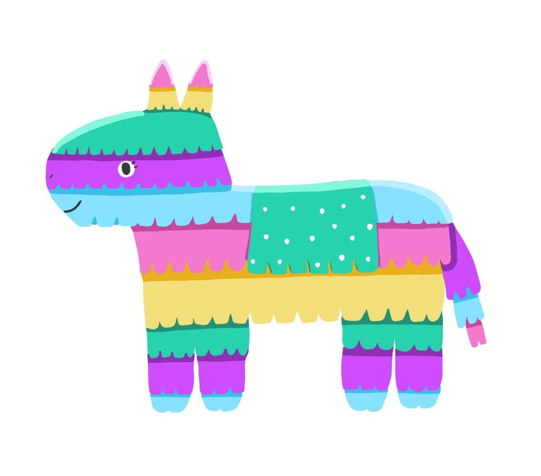 burro piñata de juguete vector