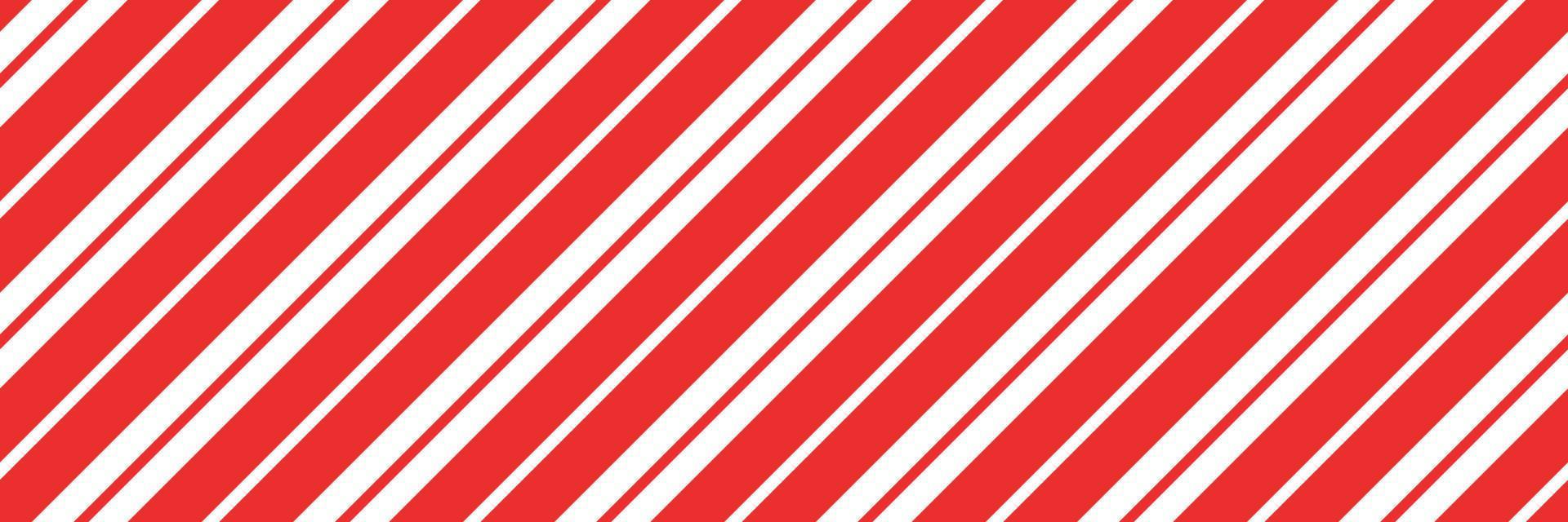 Christmas candy cane striped seamless pattern. Christmas candycane background with red stripes. Caramel diagonal print. Xmas traditional wrapping texture. Vector illustration