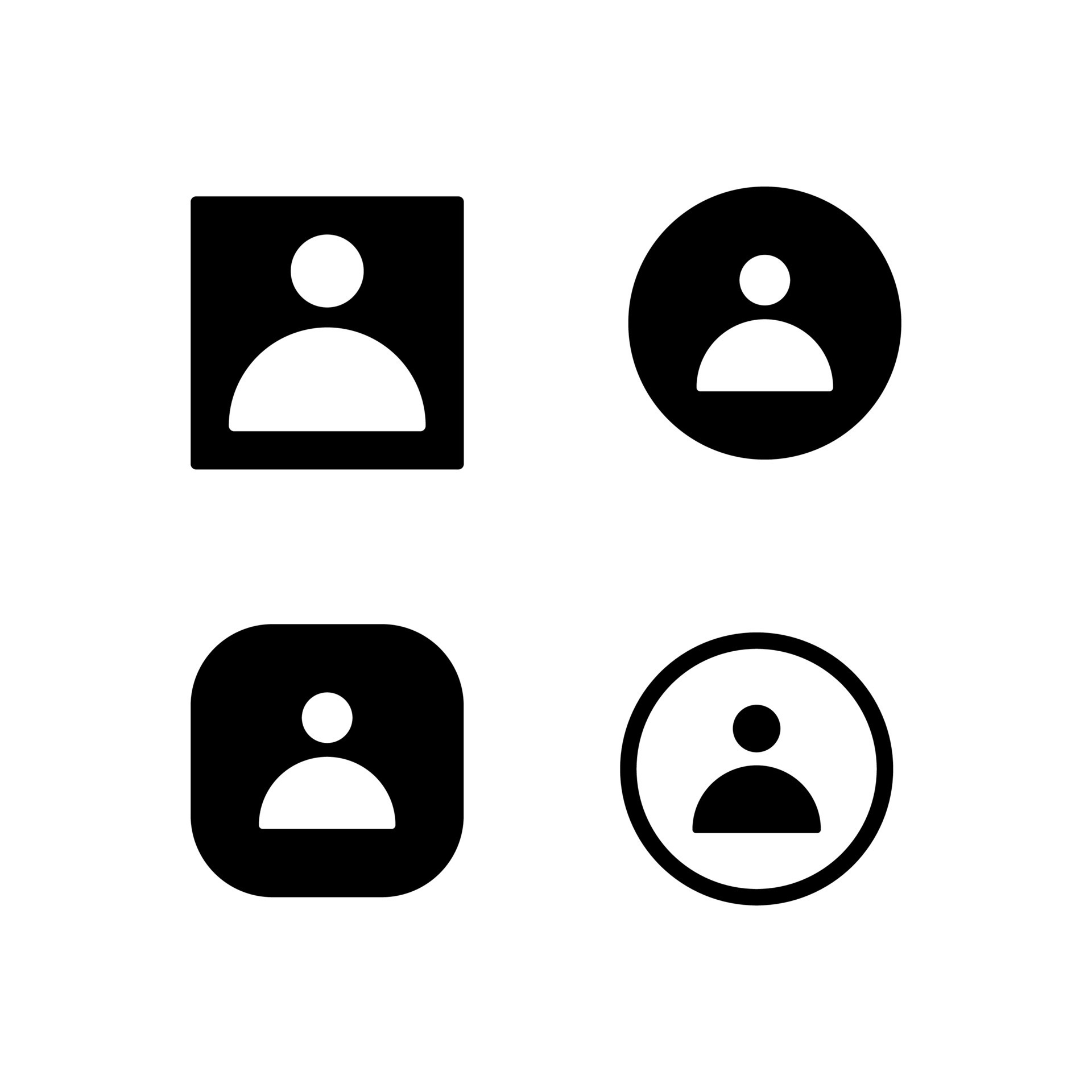 Business person icon set. can be used for logo use. flat vector icon