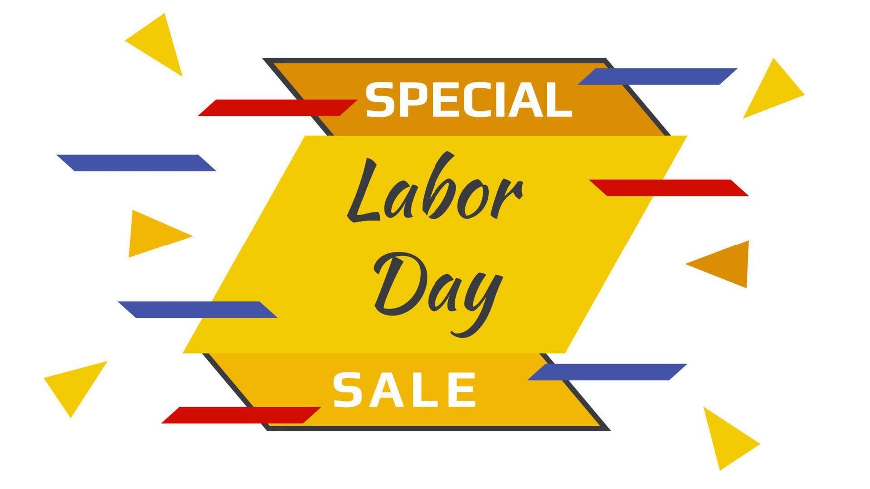 Special labor day sale for product promotion, suitable for banners, posters, promotions, sales, etc. vector