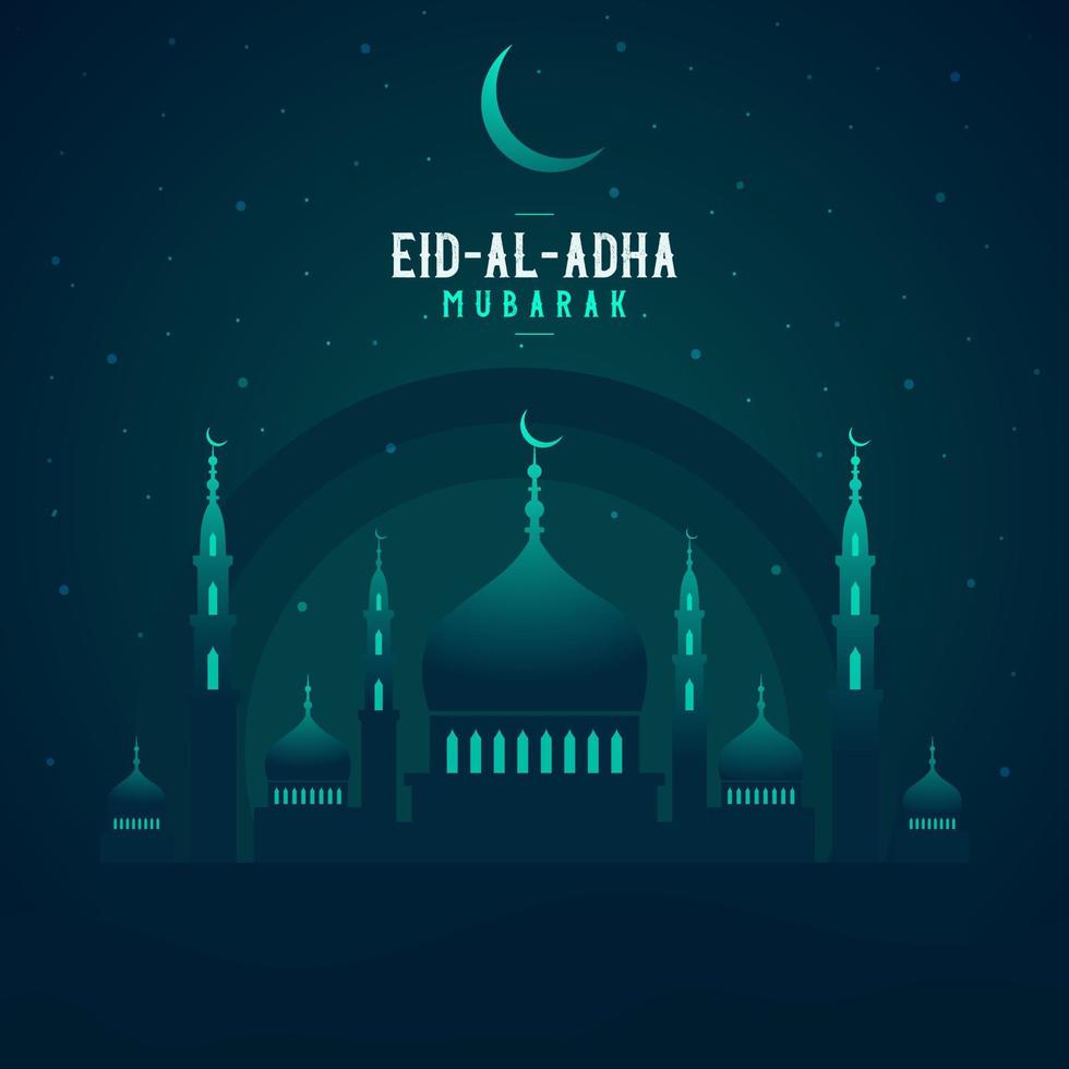 Abstract religious Happy Eid Al Adha Mubarak Islamic vector illustration