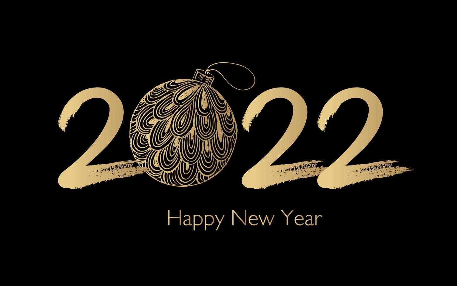 Christmas and New Year set. Hand drawn illustration. vector